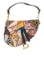 view 1 of 9 Dior Beaded Saddle Bag in Black in Multi