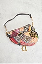 view 3 of 9 Dior Beaded Saddle Bag in Black in Multi