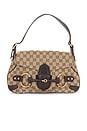 view 1 of 7 Gucci Horsebit GG Canvas Shoulder Bag in Beige