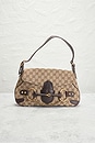 view 2 of 7 Gucci Horsebit GG Canvas Shoulder Bag in Beige