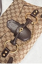 view 5 of 7 Gucci Horsebit GG Canvas Shoulder Bag in Beige