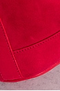 view 7 of 9 Gucci Horsebit Suede Drawstring Bucket Bag in Red