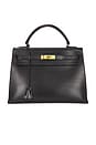 view 1 of 10 Hermes Vintage Box Kelly Sellier 32 in Black