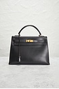 view 2 of 10 Hermes Vintage Box Kelly Sellier 32 in Black