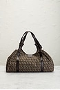 view 3 of 8 Fendi Zucchino Handbag in Brown