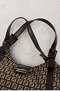 view 7 of 8 Fendi Zucchino Handbag in Brown