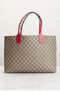 view 4 of 8 Gucci GG Reversible Tote Bag in Beige