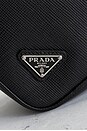 view 7 of 9 Prada Triangle Pouch in Black