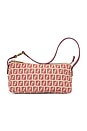 view 1 of 7 Fendi Zucchino Baguette Shoulder Bag in Red