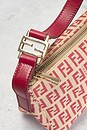 view 5 of 7 Fendi Zucchino Baguette Shoulder Bag in Red