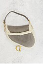 view 3 of 9 Dior Shearling Saddle Bag in Grey