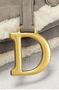 view 6 of 9 Dior Shearling Saddle Bag in Grey