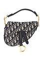 view 1 of 7 Dior Oblique Saddle Bag in Navy