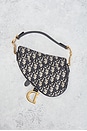 view 3 of 7 Dior Oblique Saddle Bag in Navy