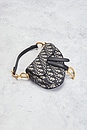 view 4 of 7 Dior Oblique Saddle Bag in Navy