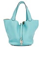 view 1 of 8 HERMES 핸드백 in Blue Atoll