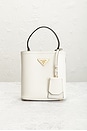 view 2 of 8 Prada Saffiano Panier Bucket Bag in White