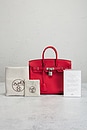 view 9 of 9 Bolsa Hermès Togo Birkin 25 in Rouge Casaque