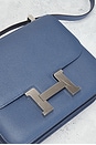 view 5 of 9 Hermes Epsom Constance 24 Shoulder Bag in Bleu Agate