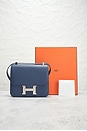 view 9 of 9 Hermes Epsom Constance 24 Shoulder Bag in Bleu Agate