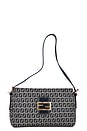 view 1 of 8 Fendi Zucchino Baguette Shoulder Bag in Blue