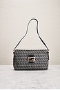 view 2 of 8 Fendi Zucchino Baguette Shoulder Bag in Blue