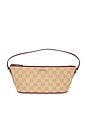 view 1 of 7 Gucci GG Boat Pochette Shoulder Bag in Beige