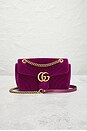 view 2 of 9 Gucci Velvet GG Marmont Shoulder Bag in Fuchsia