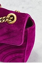 view 7 of 9 Gucci Velvet GG Marmont Shoulder Bag in Fuchsia