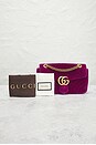 view 9 of 9 Gucci Velvet GG Marmont Shoulder Bag in Fuchsia