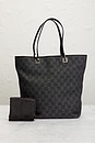 view 9 of 9 Gucci GG Canvas Tote Bag in Black