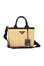 view 1 of 9 Prada Wicker Basket Handbag in Neutral