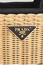 view 5 of 9 Prada Wicker Basket Handbag in Neutral