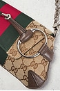 view 5 of 9 Gucci Horsebit Clutch in Beige