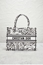 view 2 of 6 Dior Plan De Paris Book Tote Bag in Black & White