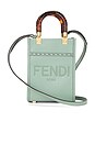 view 1 of 8 Fendi Mini Sunshine Shopper Tote Bag in Green