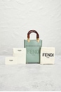 view 8 of 8 Fendi Mini Sunshine Shopper Tote Bag in Green