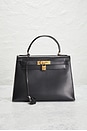 view 2 of 10 Hermes 1987 Box Kelly 28 Handbag in Black