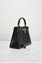 view 4 of 10 Hermes 1987 Box Kelly 28 Handbag in Black