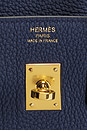 view 5 of 10 Hermes Togo Birkin 25 Handbag in Bleu De Prusse