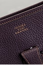 view 5 of 10 Hermes Taurillon Clemence Evelyne GM Shoulder Bag in Purple
