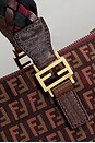 view 7 of 8 Fendi Zucchino Braided Roll Tote Bag in Brown