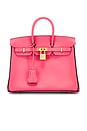 view 1 of 9 Hermes Epsom Birkin 25 Handbag in Rose Azalee