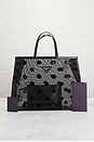 view 10 of 10 Prada Mesh Sequin Polka Dot Tote Bag in Black