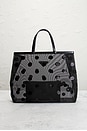 view 3 of 10 Prada Mesh Sequin Polka Dot Tote Bag in Black