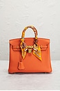 view 2 of 10 Hermes Togo Birkin 25 Handbag in Orange