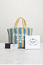 view 9 of 9 Prada Raffia Striped Tote Bag in Neutral