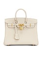 view 1 of 7 Hermes Togo Birkin 25 Handbag in Craie