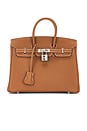 view 1 of 7 Hermes Togo Birkin 25 Handbag in Gold