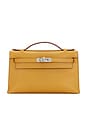 view 1 of 9 Hermes Veau Swift Kelly Pochette Handbag in Sesame